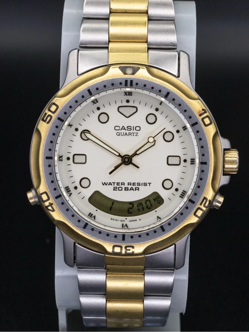 Casio Rare AD-702 Vintage Analog/Digital 38mm JDM Import Quartz Watch